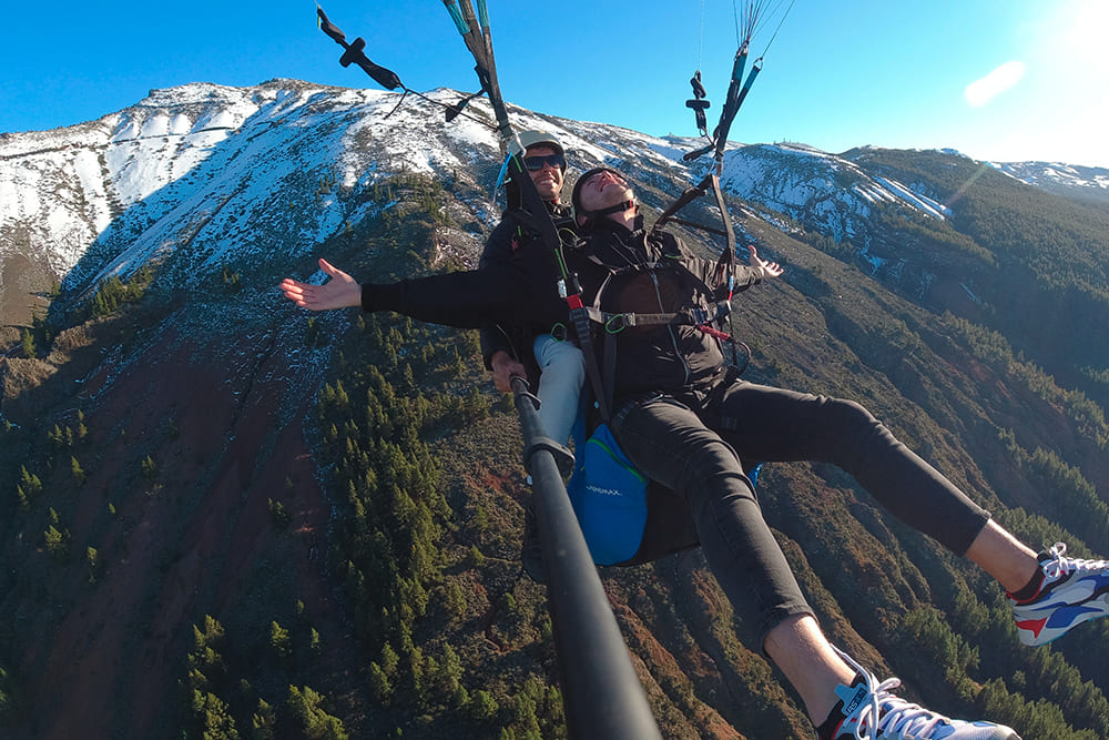 Vuelo parapente Izaña