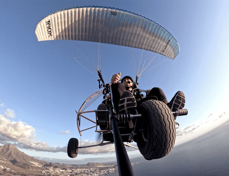 vuelo parapente motor tenerife