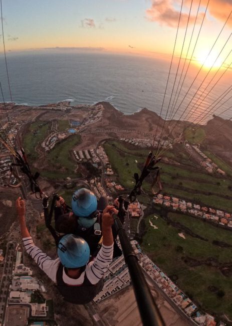 parapente-sunset